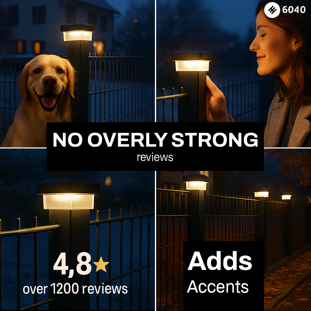 6040 Saulės tvoros šviestuvas LED tarptautinis